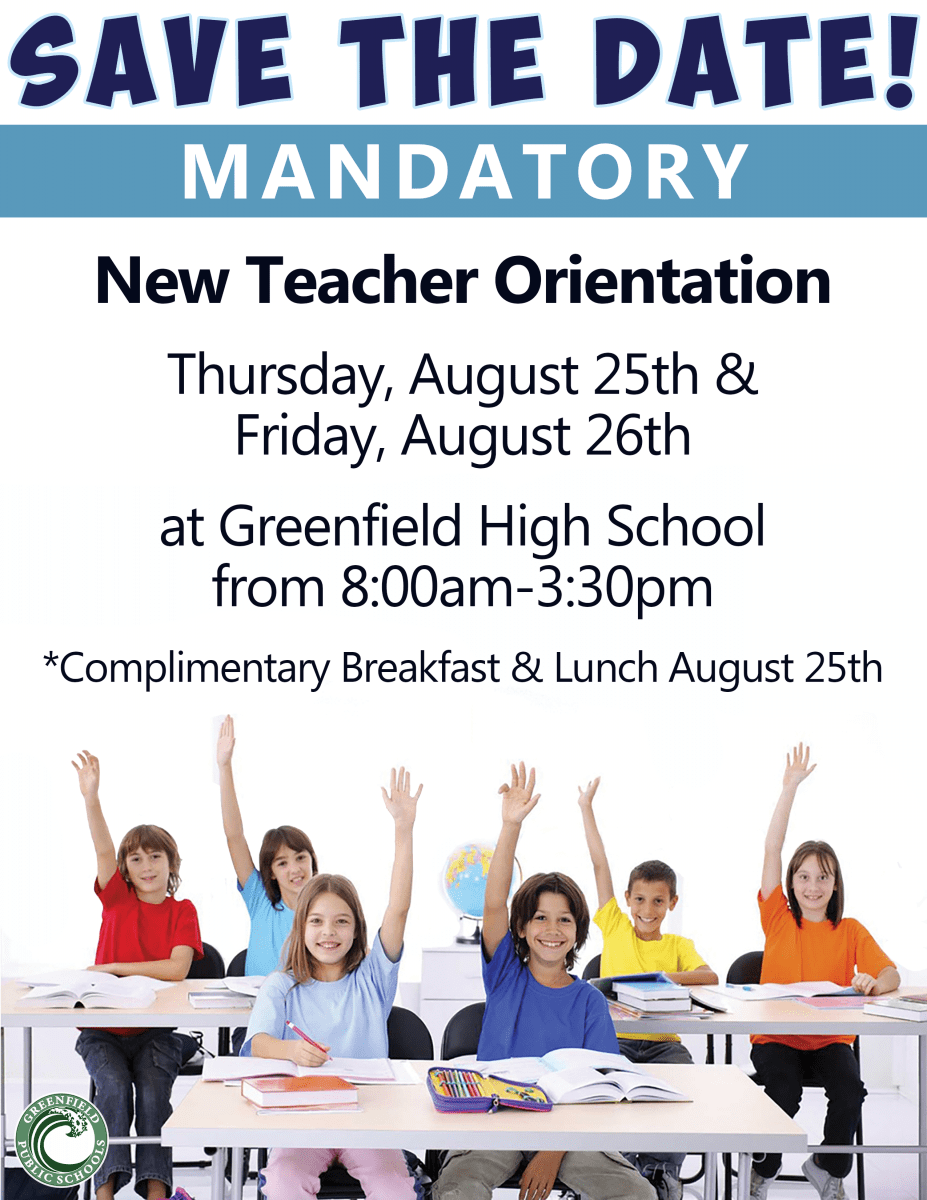 2016 Teacher PD flyer_0.png Greenfield Public Schools